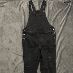 Old Navy Charcoal Denim Overalls